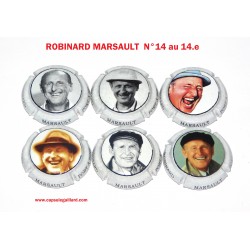 SERIE DE 6 CAPSULES DE CHAMPAGNE ROBINARD MARSAULT N°14 au 14.e