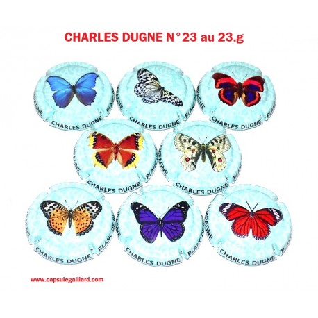 SERIE DE 8 CAPSULES DE CHAMPAGNE - CHARLES DUGNE