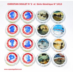 2 SERIES DE 8 CAPSULES DE CHAMPAGNE - DOUL ET N°2 et G2N2RIQUE N°1413