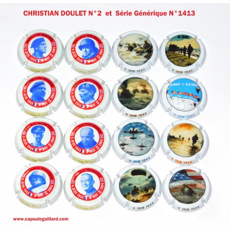 2 SERIES DE 8 CAPSULES DE CHAMPAGNE - DOUL ET N°2 et G2N2RIQUE N°1413