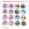 2 SERIES DE 8 CAPSULES DE CHAMPAGNE - DOUL ET N°2 et G2N2RIQUE N°1413
