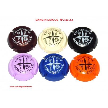SERIE DE 6 CAPSULES DE CHAMPAGNE - DANGIN DEFOUG   N°2 au 2.e