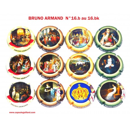 2 ème Série de 12 capsules de champagne - ARMAND BRUNO (Napoléon)