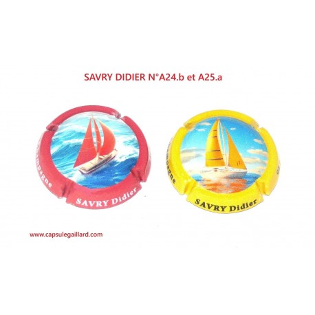 2 Capsules de champagne - DIDIER SAVRY N°A24.b au A25.a