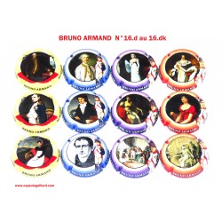 SERIE DE 12 CAPSULES DE CHAMPAGNE - BRUNO ARMAND (4 ème Napoléon)