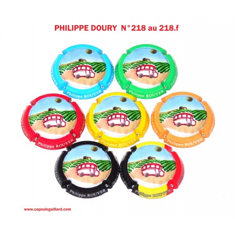 Série de 7 Capsules de champagne - PHILIPPE ROUYER N°A18 au A18.f