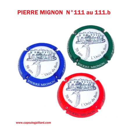3  Capsules de champagne - PIERRE MIGNON N°111 au 111.b