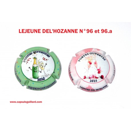 2 Capsules de champagne - LEJEUNE DEL'HOZANNE N°96 au 96.a