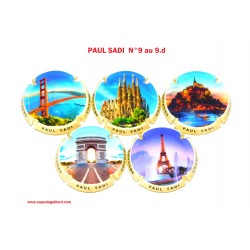 Série de 5 Capsules de Champagne PAUL SADI N°9