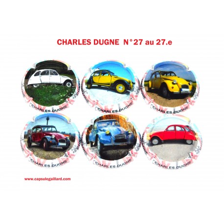 Série de 6 Capsules de Champagne CHARLES DUGNE N°27