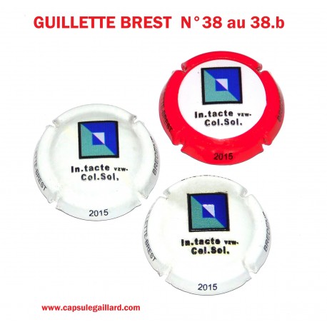 Série de 3 Capsules de Champagne GUILLETTE BREST N°38