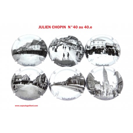 Série de 6 Capsules de Champagne JULIEN CHOPIN N°40