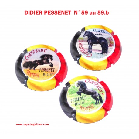 Série de 3 Capsules de champagne - DIDIER PESSENET N°59
