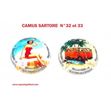 2 Capsules de champagne - CAMUS SARTORE N°32 et 33