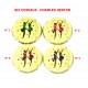 4 Capsules de champagne - SIX COTEAUX - CHARLES HESTON