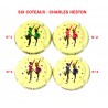 4 Capsules de champagne - SIX COTEAUX - CHARLES HESTON