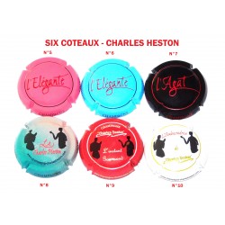6 Capsules de champagne - SIX COTEAUX - CHARLES HESTON