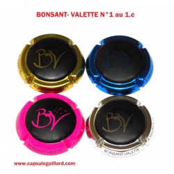 Série de 4 Capsules de champagne - BONSANT VALETTE N°1 au 4
