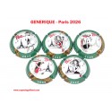 Série de 5 Capsules de Champagne GENERIQUE (Paris 2026)