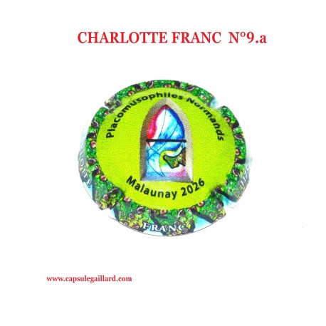 CAPSULE DE CHAMPAGNE  - CHARLOTTE FRANC  N°9.a