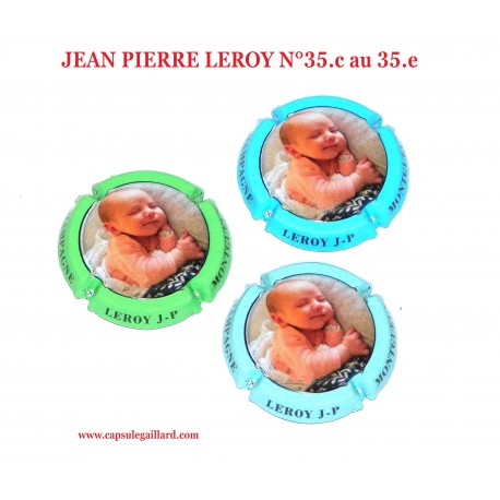 Série de 3 Capsules  de Champagne JEAN PIERRE LEROY N°35.c au 35.e