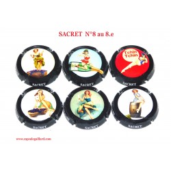 SERIE DE 6 CAPSULES DE CHAMPAGNE  - SACRET N°8 au 8.e