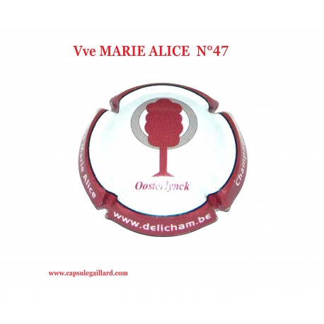 Capsule de Champagne  Vve MARIE ALICE  N°47
