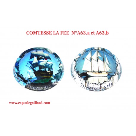 News- 2 Capsules de champagne COMTESSE LA FEE N°A63.a et A63.b