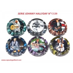 SERIE DE 6 CAPSULES DE CHAMPAGNE - GAILLARD JOSE (Johnny Hallyday)