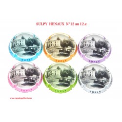 Série de 6 Capsules de champagne SUPLY HENAUX  N°121 au 12.e