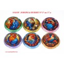 Série de 6 Capsules de champagne JOSEPH & HUBERT FAGOT  N°17 au 17.e