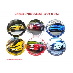 Série de 6 Capsules de champagne CHRISTOPHE VARLOT  N°16 au 16.e