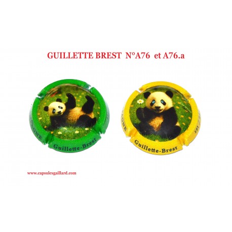 2 CAPSULES DE CHAMPAGNE GUILLETTE BREST A76 et A76.a