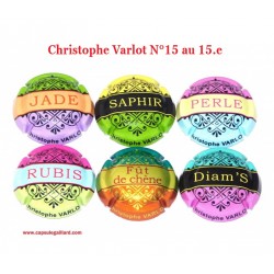 Série de 6 capsules de Champagne  CHRISTOPHE VARLOT N°15 AU 15.e