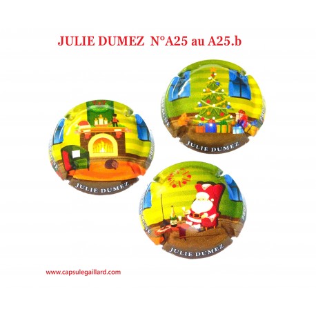 Série de 3 Capsules de champagne - JULIE DUMEZ N°A25 au A25.a