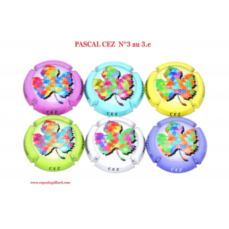 Série de 6 Capsules de Champagne PASCAL CEZ  N°3 au 3.e