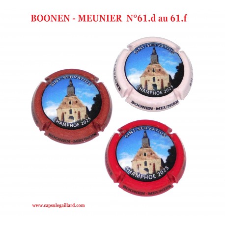 Série de 3 Capsules de Champagne BOONEN MEUNIER  N°61.d au 61.f