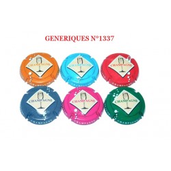N°1337 - Série de 6 capsules de Champagne GENERIQUE