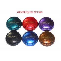 N°1389 - Série de 6 capsules de Champagne GENERIQUE