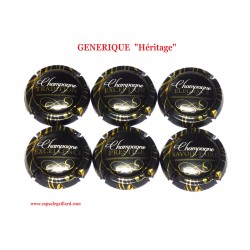 Série de 6 capsules de Champagne GENERIQUE  - Héritage