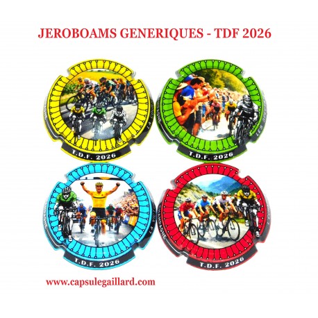 4 JEROBOAMS  GENERIQUES - TOUR DE FRANCE  2026