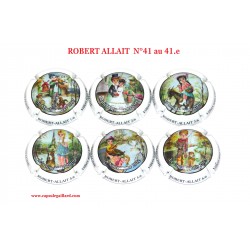 SERIE DE 6 CAPSULES DE CHAMPAGNE - ROBERT ALLAIT N°41 au 41e