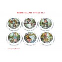 SERIE DE 6 CAPSULES DE CHAMPAGNE - ROBERT ALLAIT N°41 au 41e