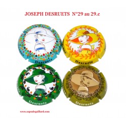 Série de 4 capsules de Champagne - JOSEPH DESRUETS N°29 au 29.c