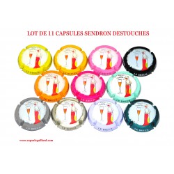 Lot de 11 capsules de champagne SENDRON DESTOUCHES