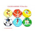 Série de 6 Capsules de champagne - CLAUDE SAMPERS N°28 au 28.e