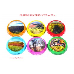 Série de 6 Capsules de champagne - CLAUDE SAMPERS - N°27 au 27.e