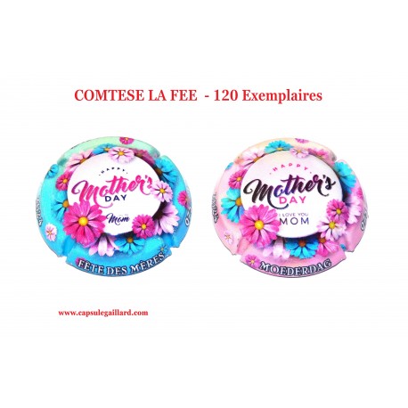 2 CAPSULES DE CHAMPAGNE - COMTESSE LA FEE  (Fête des mères)