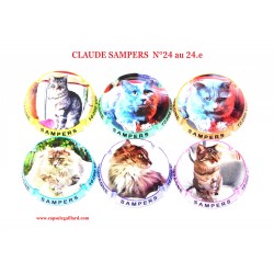 Série de 6 capsules de Champagne CLAUDE SAMPERS  N°24 au 24.e