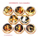 SERIE 8 CAPSULES DE CHAMPAGNE GENERIQUE (Cuvée Animalière)